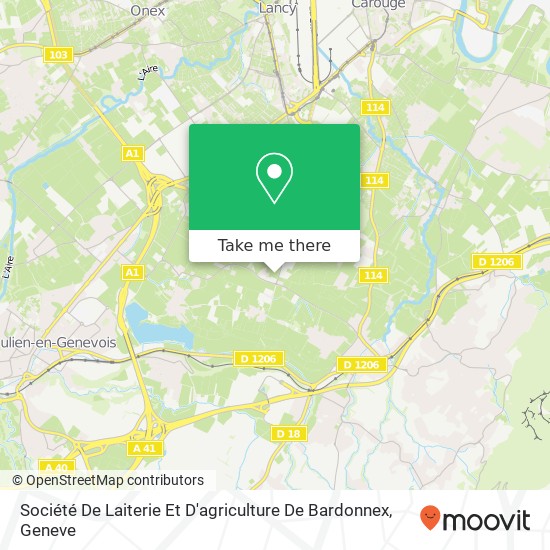 Société De Laiterie Et D'agriculture De Bardonnex map