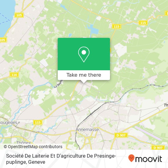 Société De Laiterie Et D'agriculture De Presinge-puplinge map