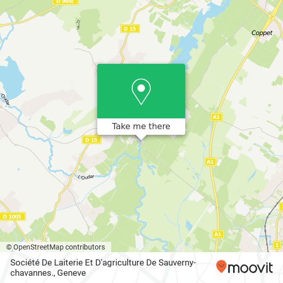Société De Laiterie Et D'agriculture De Sauverny-chavannes. Karte