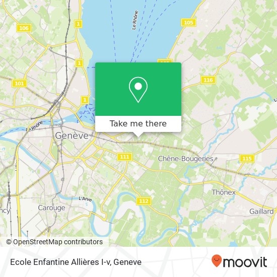Ecole Enfantine Allières I-v map
