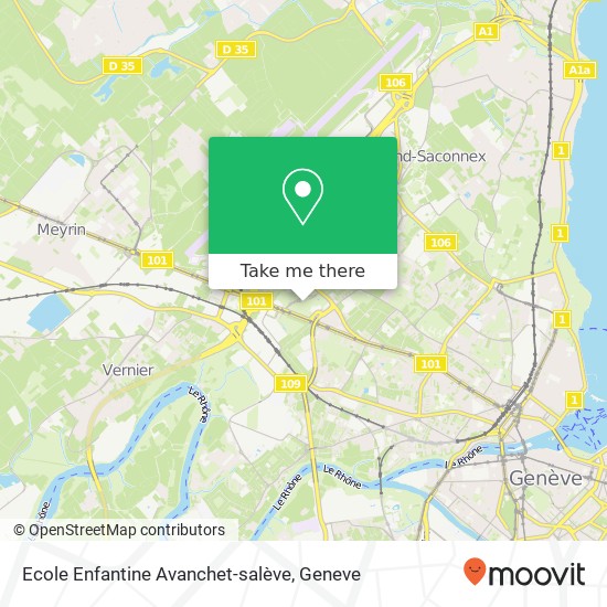 Ecole Enfantine Avanchet-salève map
