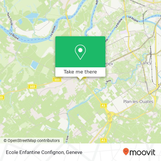 Ecole Enfantine Confignon map