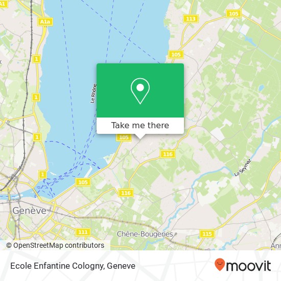 Ecole Enfantine Cologny map