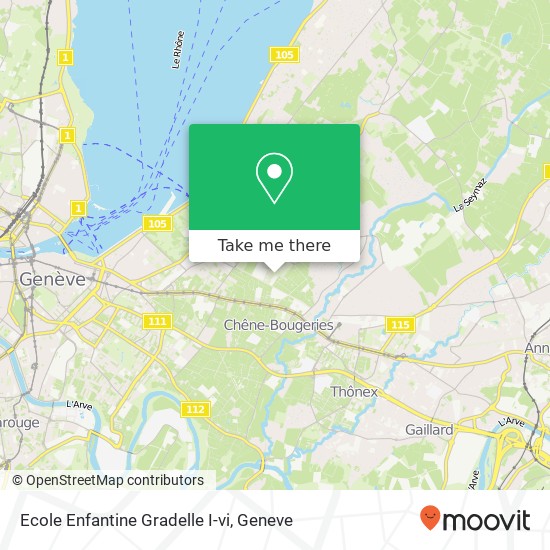 Ecole Enfantine Gradelle I-vi map