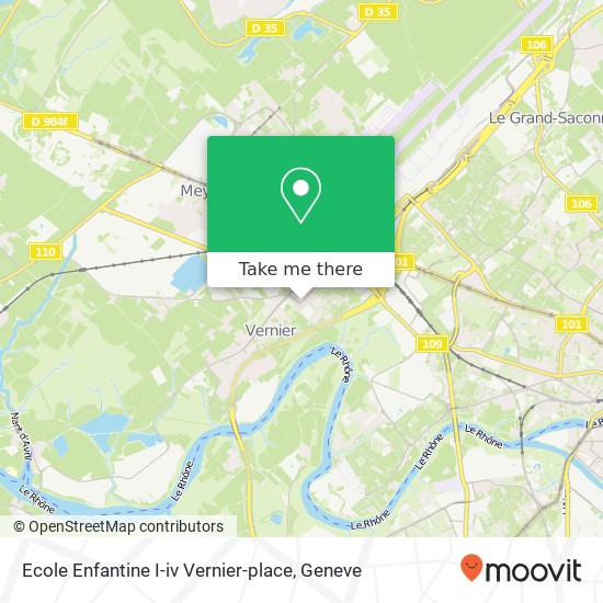 Ecole Enfantine I-iv Vernier-place Karte
