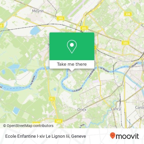Ecole Enfantine I-xiv Le Lignon Iii map