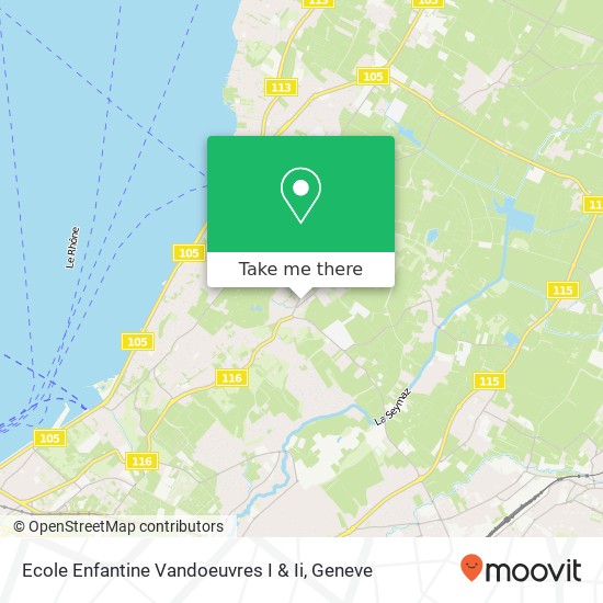 Ecole Enfantine Vandoeuvres I & Ii map