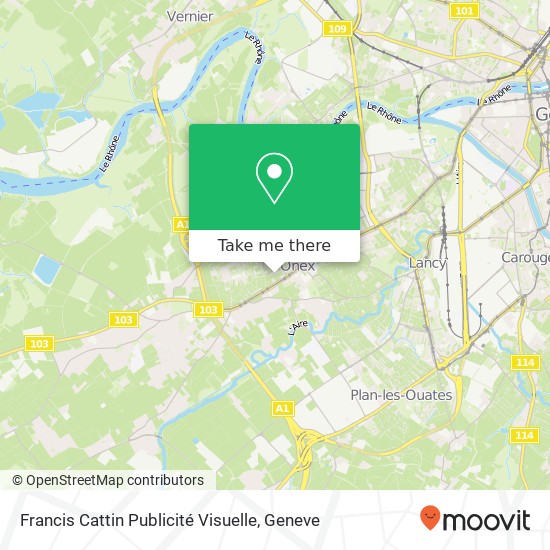Francis Cattin Publicité Visuelle map