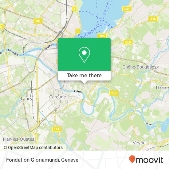Fondation Gloriamundi map