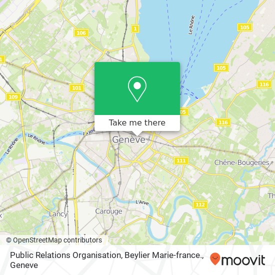 Public Relations Organisation, Beylier Marie-france. map