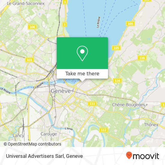 Universal Advertisers Sarl map