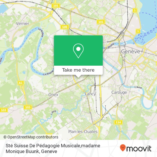 Sté Suisse De Pédagogie Musicale,madame Monique Buunk map