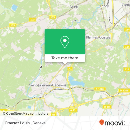 Crausaz Louis. map