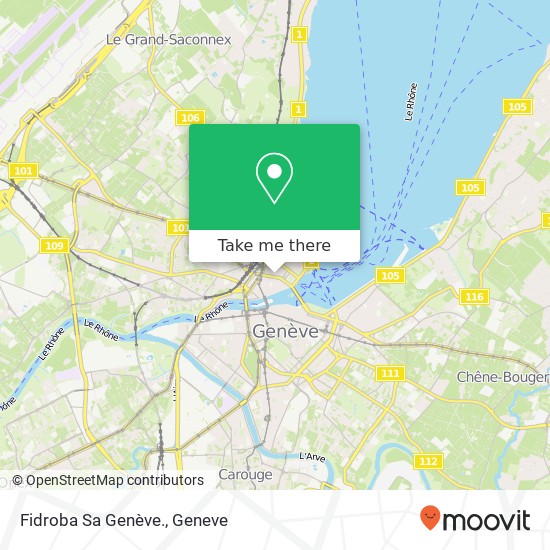 Fidroba Sa Genève. map