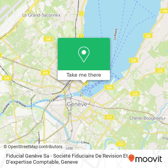 Fiducial Genève Sa - Société Fiduciaire De Revision Et D'expertise Comptable Karte