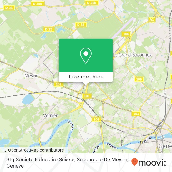 Stg Société Fiduciaire Suisse, Succursale De Meyrin map