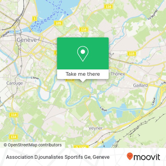 Association D.jounalistes Sportifs Ge map