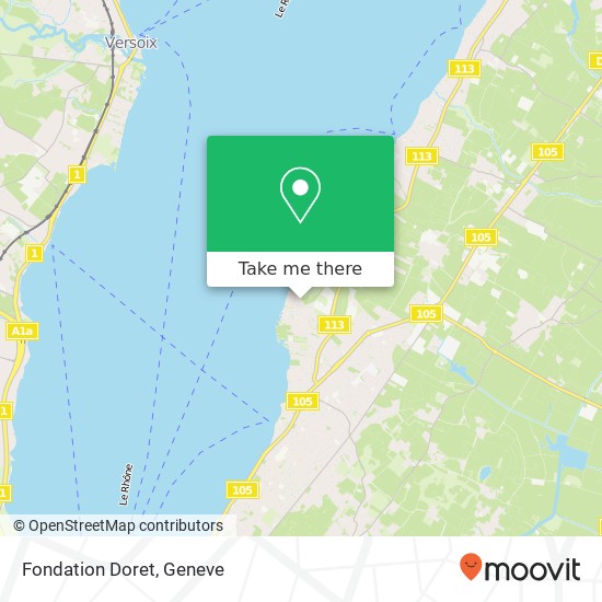 Fondation Doret map
