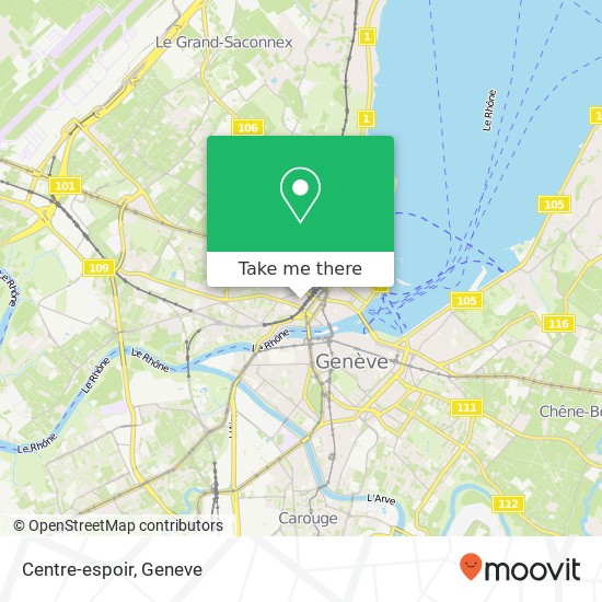 Centre-espoir map