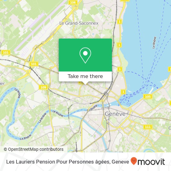 Les Lauriers Pension Pour Personnes âgées map