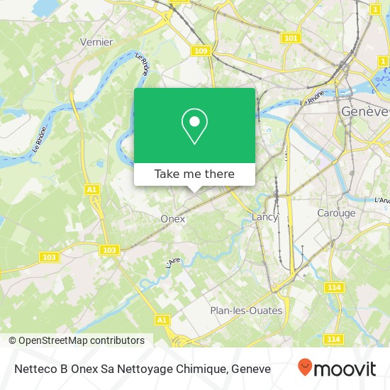 Netteco B Onex Sa Nettoyage Chimique map