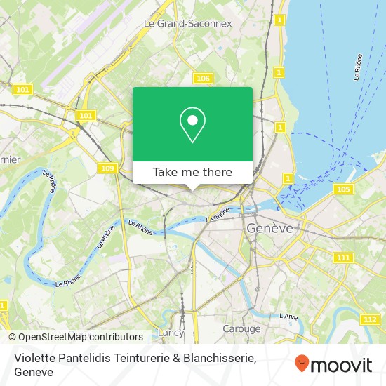 Violette Pantelidis Teinturerie & Blanchisserie map