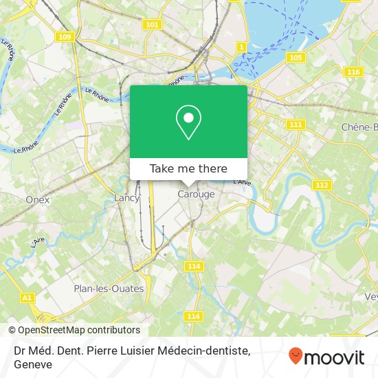 Dr Méd. Dent. Pierre Luisier Médecin-dentiste map