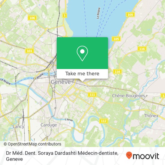 Dr Méd. Dent. Soraya Dardashti Médecin-dentiste map