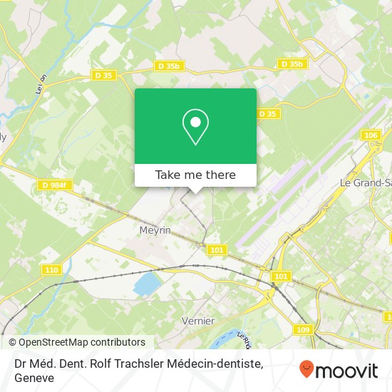 Dr Méd. Dent. Rolf Trachsler Médecin-dentiste Karte