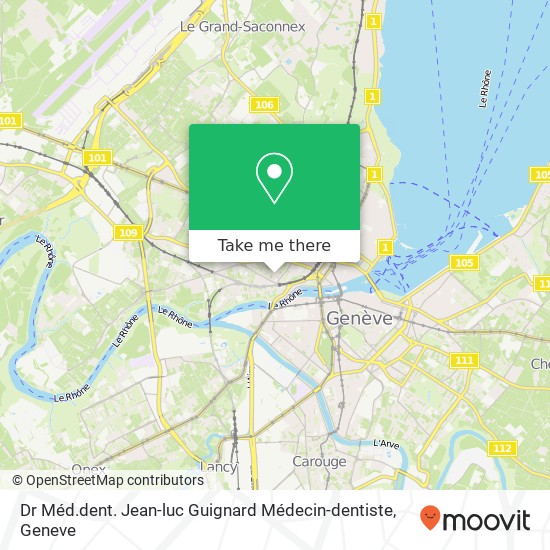 Dr Méd.dent. Jean-luc Guignard Médecin-dentiste map