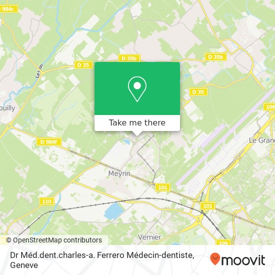 Dr Méd.dent.charles-a. Ferrero Médecin-dentiste map
