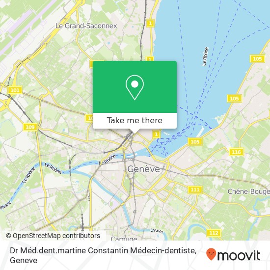 Dr Méd.dent.martine Constantin Médecin-dentiste map
