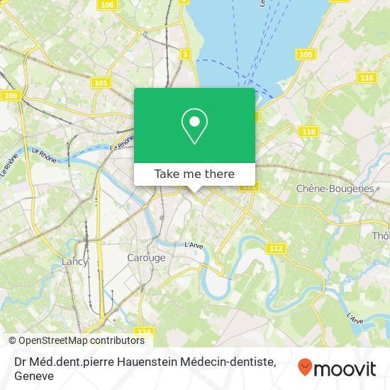 Dr Méd.dent.pierre Hauenstein Médecin-dentiste map