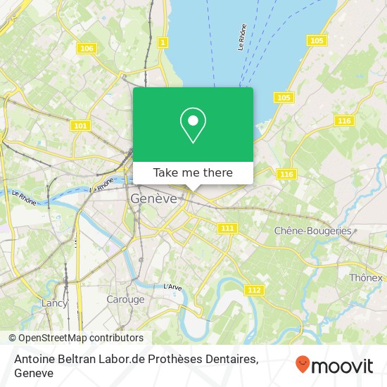 Antoine Beltran Labor.de Prothèses Dentaires map