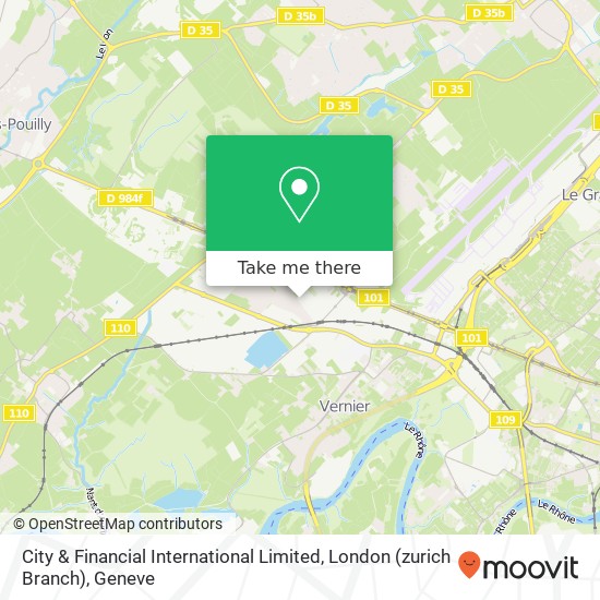 City & Financial International Limited, London (zurich Branch) Karte