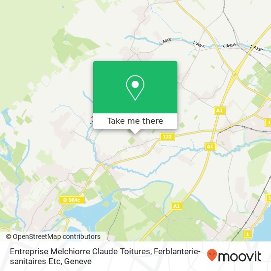 Entreprise Melchiorre Claude Toitures, Ferblanterie-sanitaires Etc map
