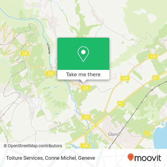 Toiture Services, Conne Michel map