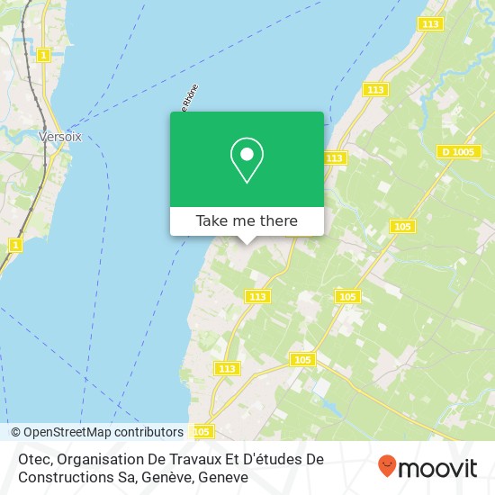 Otec, Organisation De Travaux Et D'études De Constructions Sa, Genève map