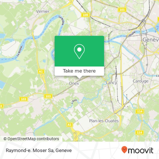 Raymond-e. Moser Sa map