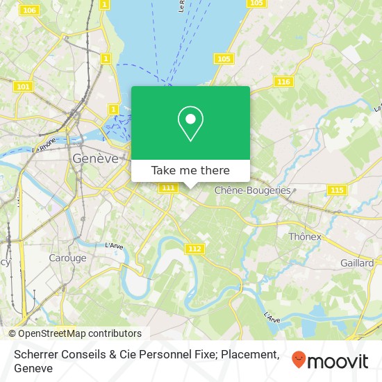 Scherrer Conseils & Cie Personnel Fixe; Placement map