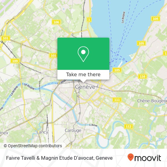 Faivre Tavelli & Magnin Etude D'avocat map