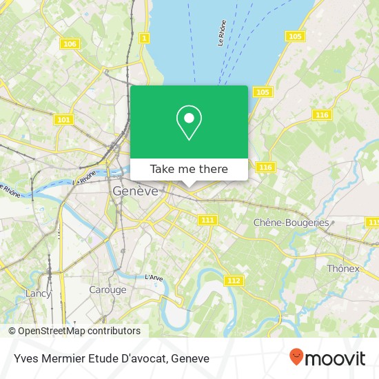 Yves Mermier Etude D'avocat map