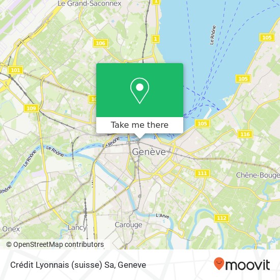 Crédit Lyonnais (suisse) Sa map