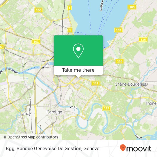 Bgg, Banque Genevoise De Gestion map