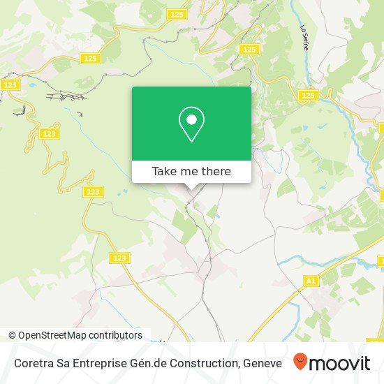 Coretra Sa Entreprise Gén.de Construction map