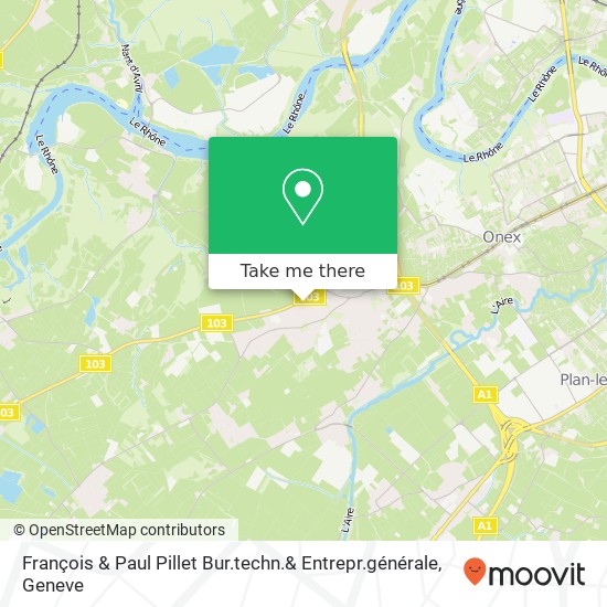 François & Paul Pillet Bur.techn.& Entrepr.générale map