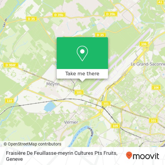 Fraisière De Feuillasse-meyrin Cultures Pts Fruits Karte