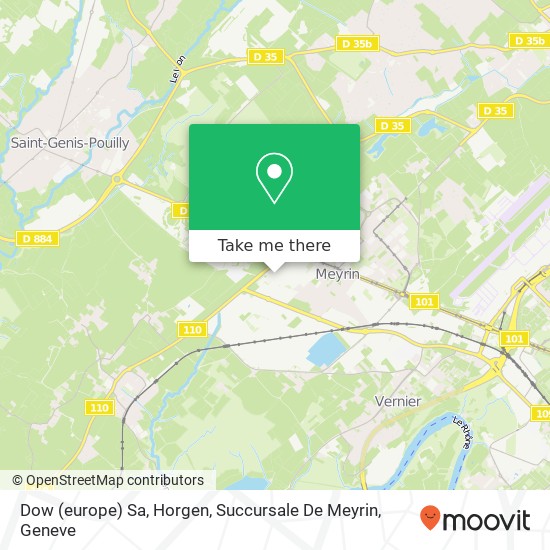 Dow (europe) Sa, Horgen, Succursale De Meyrin map