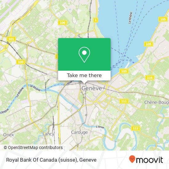 Royal Bank Of Canada (suisse) map