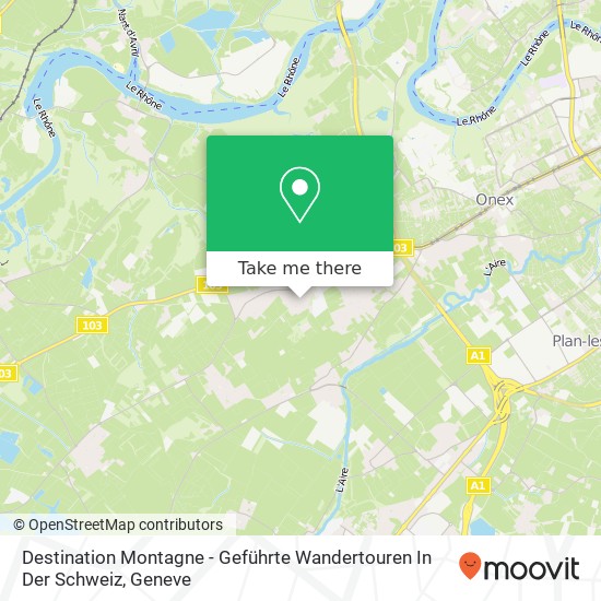 Destination Montagne - Geführte Wandertouren In Der Schweiz Karte
